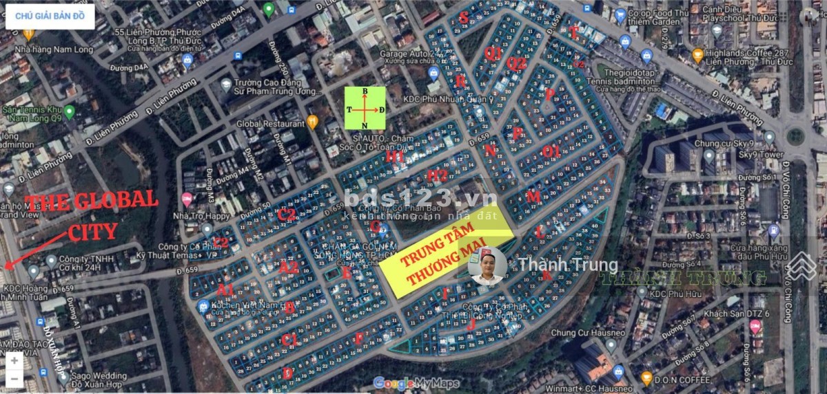 Bán lô đất biệt thự 310m2 KDC Phú Nhuận - Phước Long B, giá…