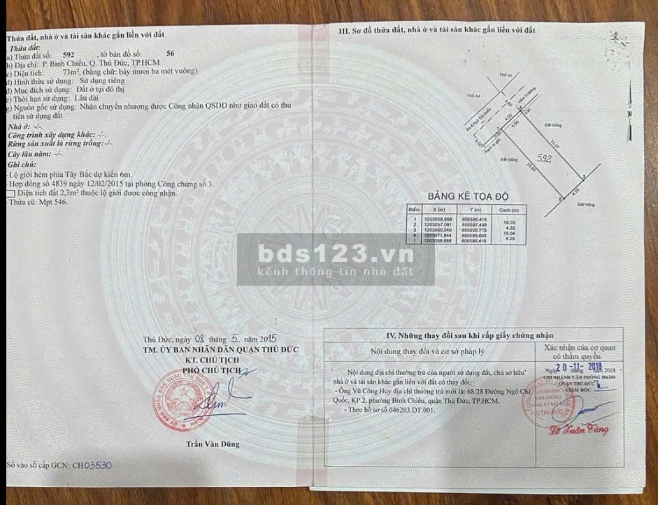 Bán nhà 1 trệt 2 lầu 68/28 Ngô Chí Quốc TP Thủ Đức hẻm xe hơi