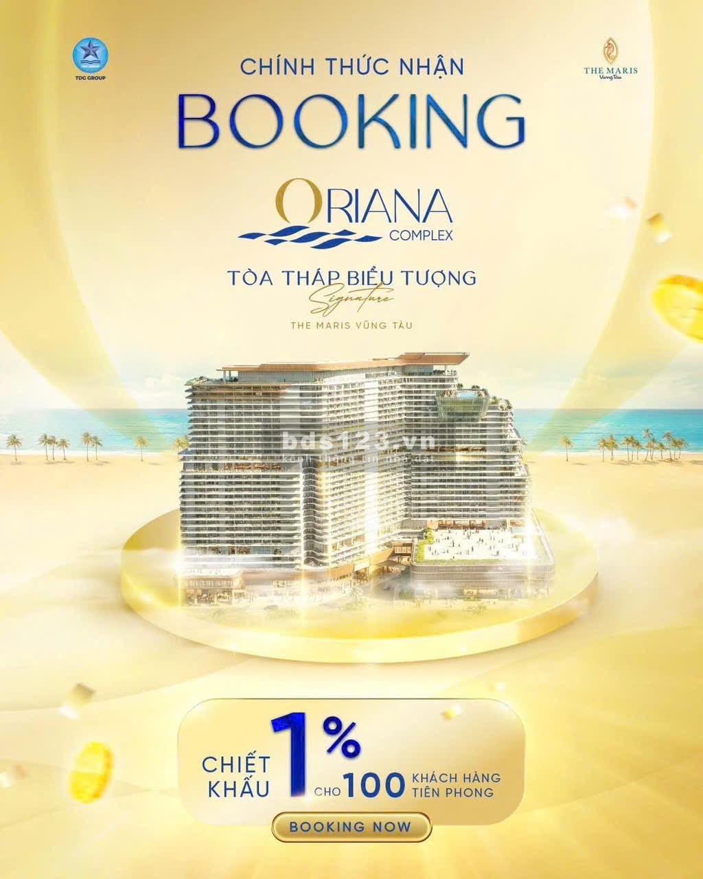  MỞ BOOKING ORIANA COMPLEX chỉ với 20TRIỆU/SUẤT – TÒA THÁP SIGNATURE CỦA THE MARIS VŨNG TÀU