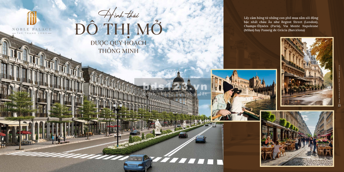 Bán shophouse mặt đường lớn 24m - trục kinh doanh sầm uất dự án Noble Palace Tây Thăng Long