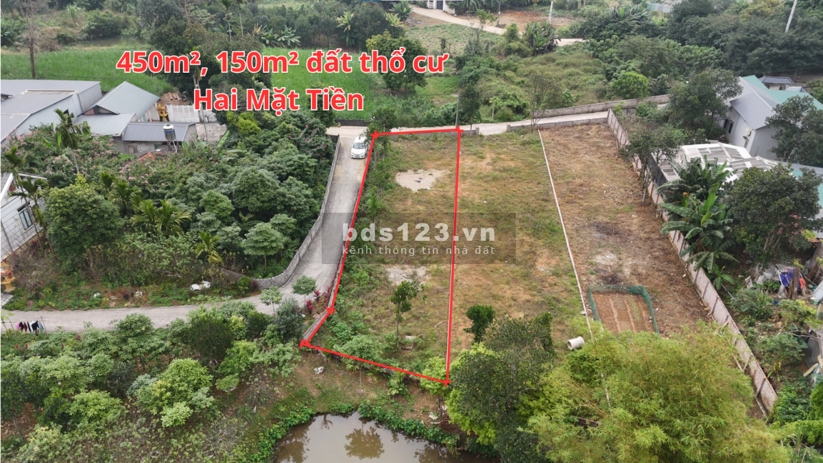 Bán lô đất 2 mặt tiền siêu đẹp - Xã Yên Bài, Ba Vì