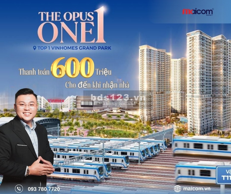THE OPUS ONE - Căn 2PN 80m², Dự Án HOT Nhất Vinhomes Grand Park