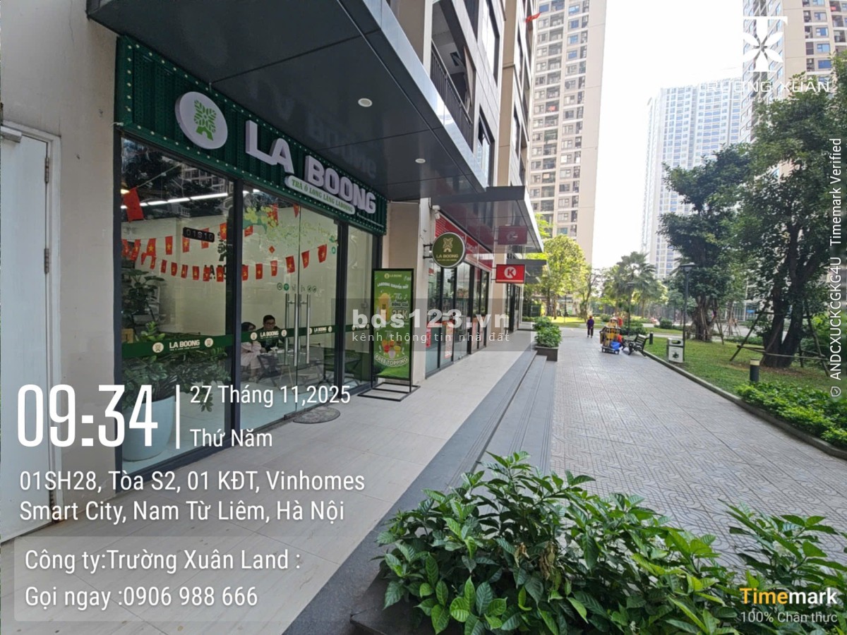 Bán shop chân đế vinhomes 65m2 cho thuê 65tr/1 tháng