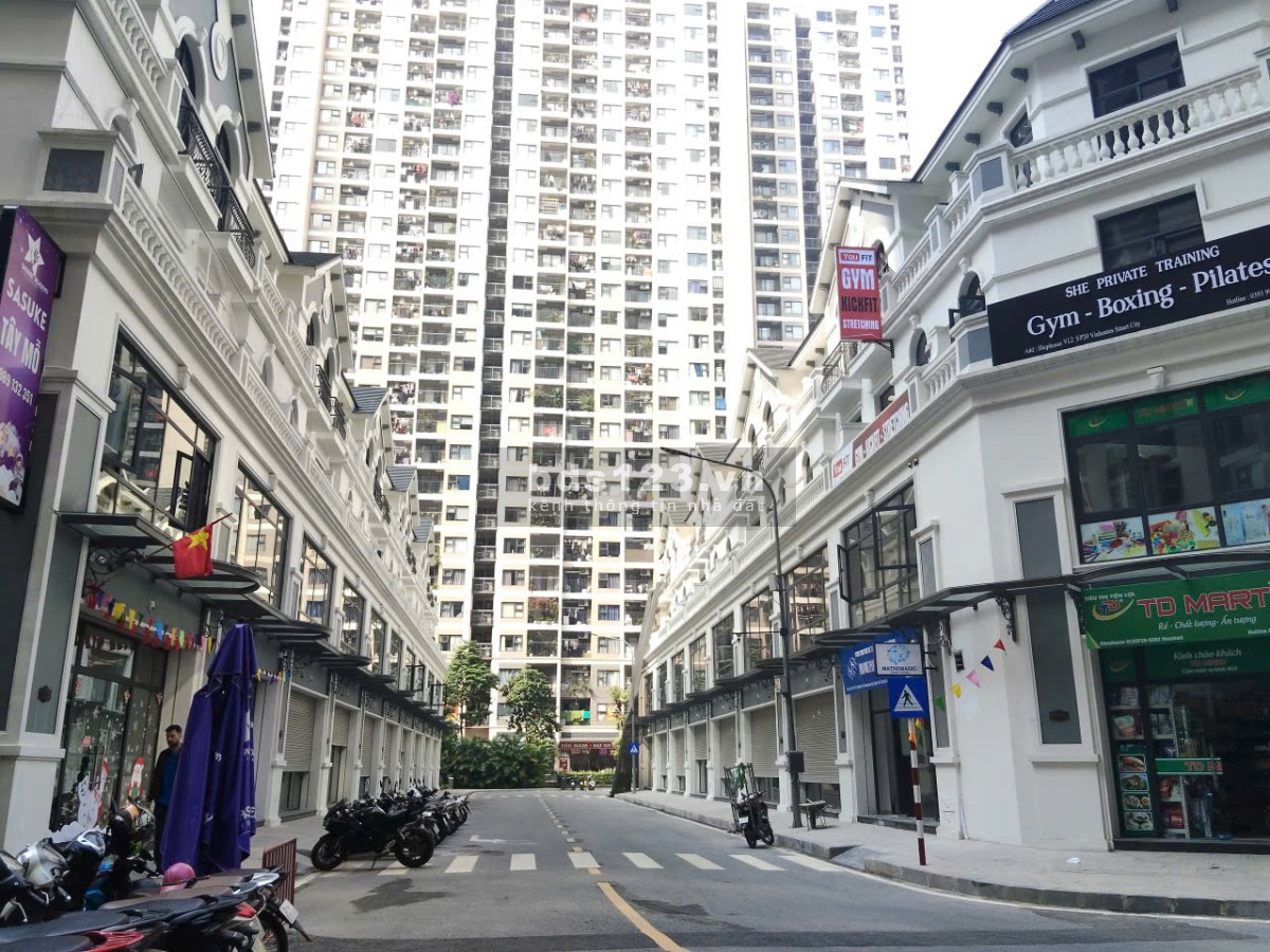 Bán shop TMDV vinhomes smart city diện tích 150 m2 với giá bán 38 tỷ