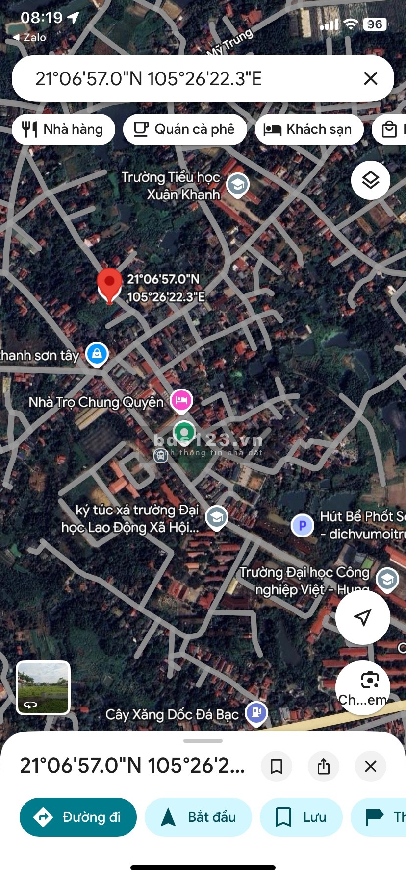 Bán 2 lô đất thổ cư Xuân Khanh, sát cổng trường Đại học,…