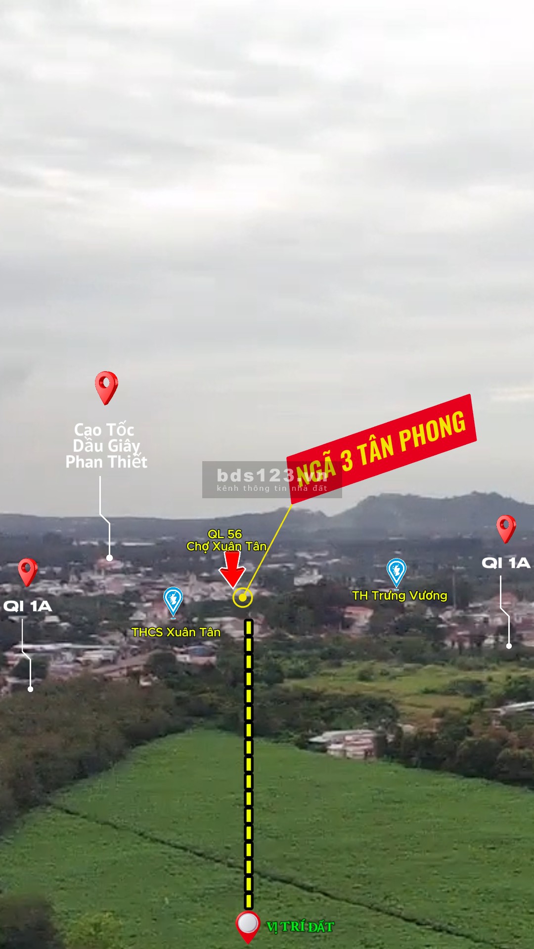 Đất thổ cư 2 mặt tiền đường nhựa, 1 sẹc Lê Hồng Phong, P Hàng Gòn, Giá chỉ 12tr/m vuông