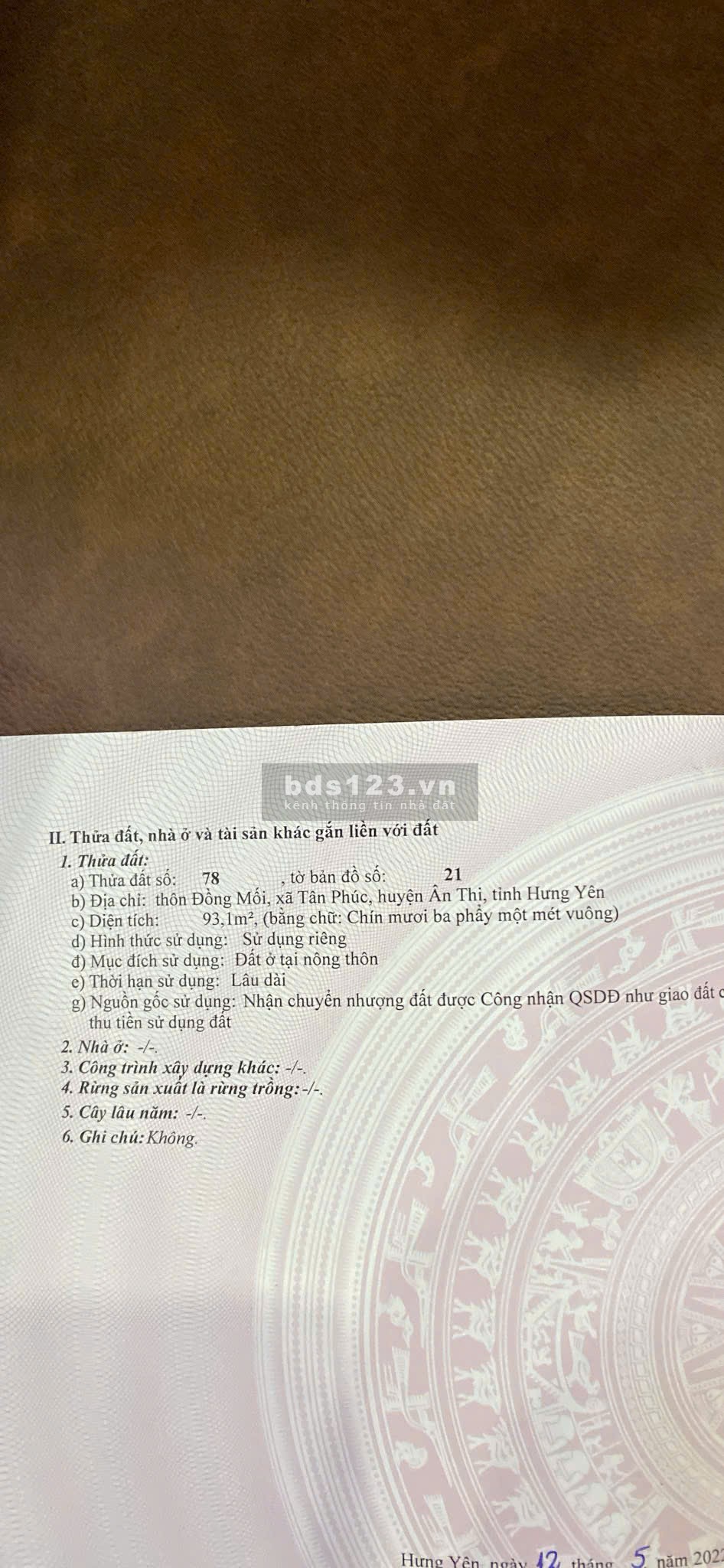 Bán đất phân lô tại Đồng Muối Tân Phúc Ân Thi Hưng Yên…