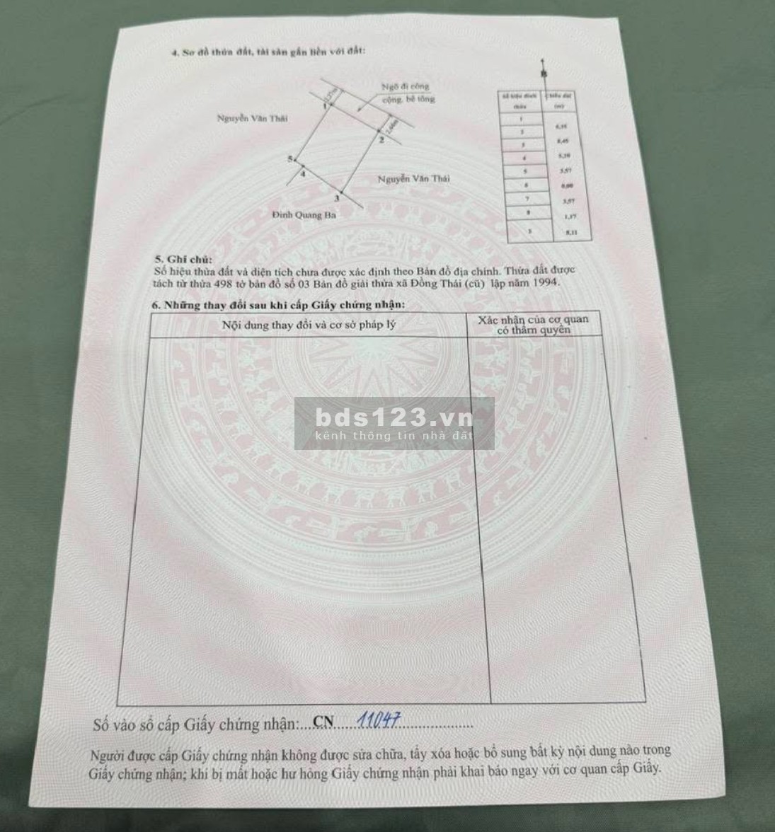 Bán đất 52m2 Bạch Mai An Dương Hải Phong