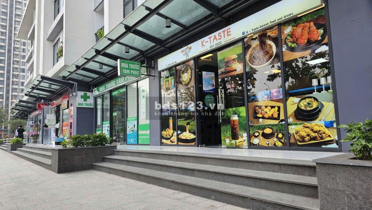 Cho thuê shop Vinhomes smart city diện tích 25m2 giá thuê 27 triệu
