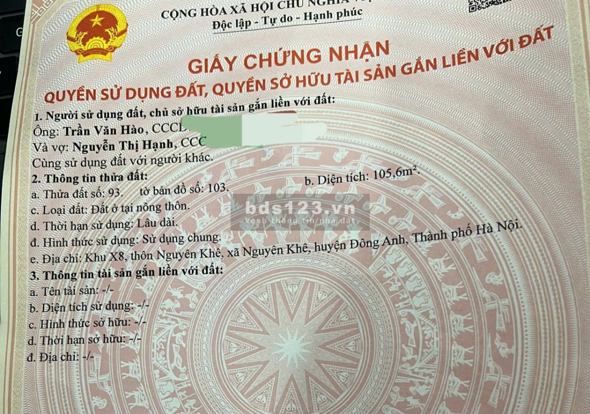 Bán đất rẻ nhất Nguyên Khê, Đông Anh