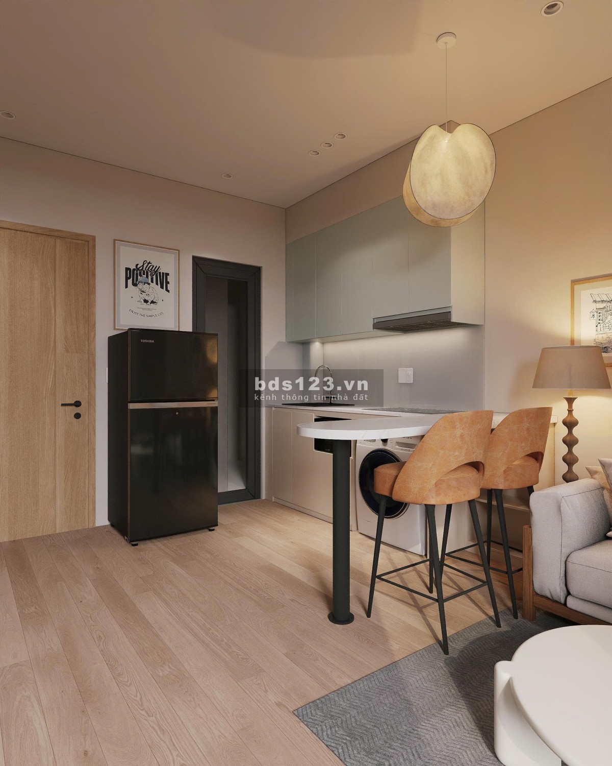 Cho thuê căn hộ 1 phòng ngủ – Full nội thất – Máy giặt…