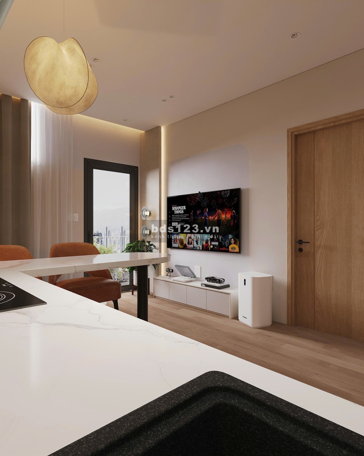 Cho thuê căn hộ 1 phòng ngủ – Full nội thất – Máy giặt…