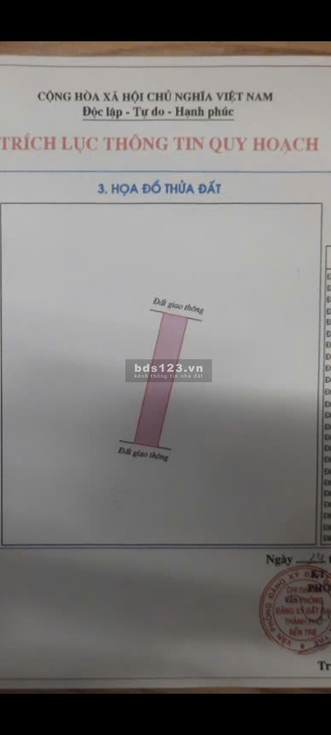 Cần Bán Đất full ODT GIÁ MỀM P. Phú Khương,Bến Tre 121,7m²…