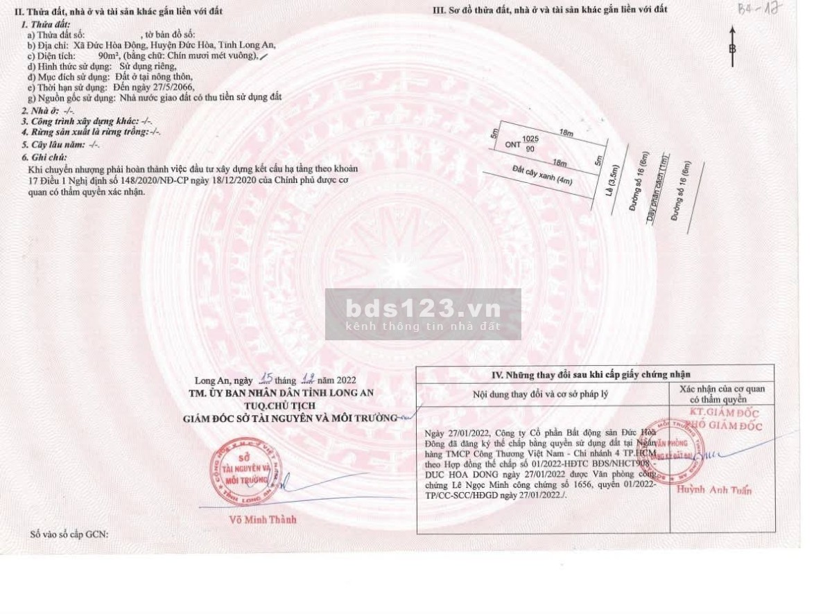 Bán đất nền dự án Dragon Pearl, 90m2, gần Tỉnh Lộ 10, Long…