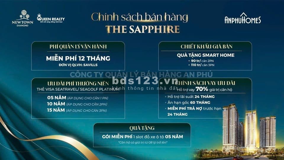 Căn hộ biển NEWTOWN DIAMOND ĐÀ NẴNG 2PN GIÁ 4,7 TỶ