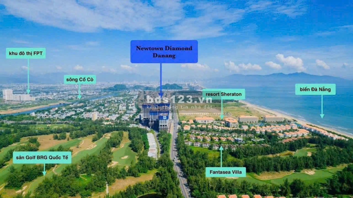 Căn hộ biển NEWTOWN DIAMOND ĐÀ NẴNG 2PN GIÁ 4,7 TỶ