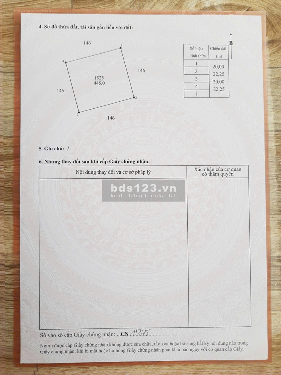 Chính chủ 2170m2 đất vườn – 445m2 thổ cư Rạch Kiến (Cần…