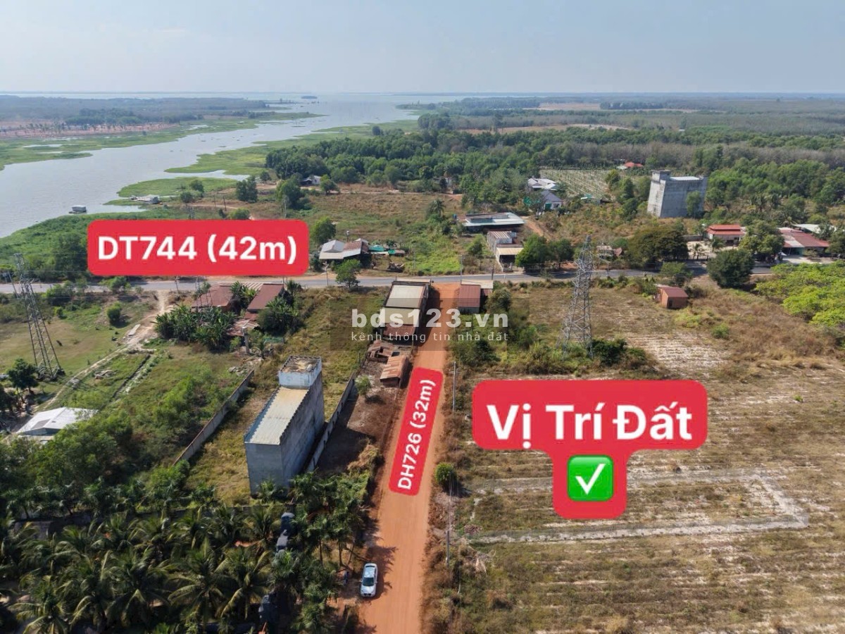 Bán 500m2 đường Minh Hoà 48 (ĐH726) cách Tỉnh lộ 744 chỉ 100m