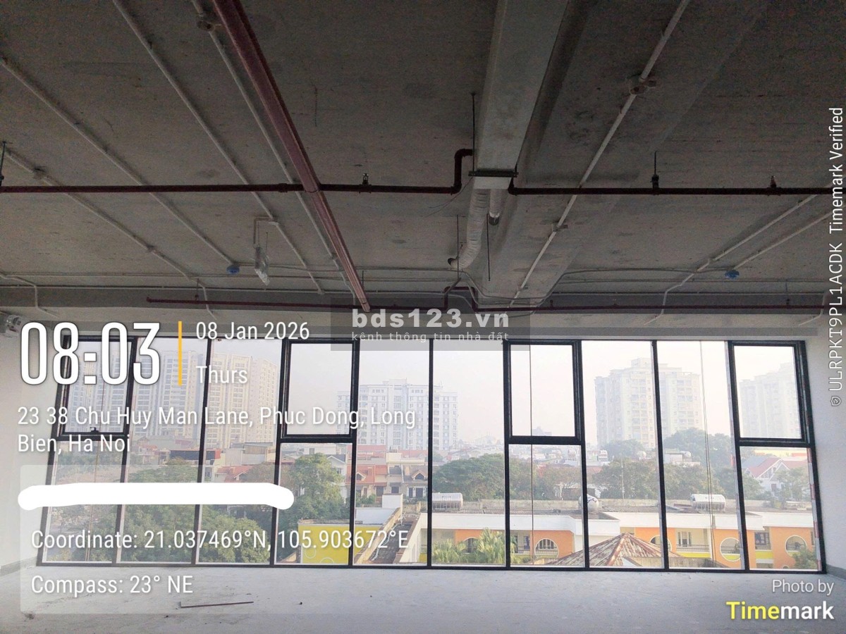 Cho thuê tòa nhà văn phòng 46 Chu Huy Mân, Long Biên (Tách tầng hoặc cả toà)