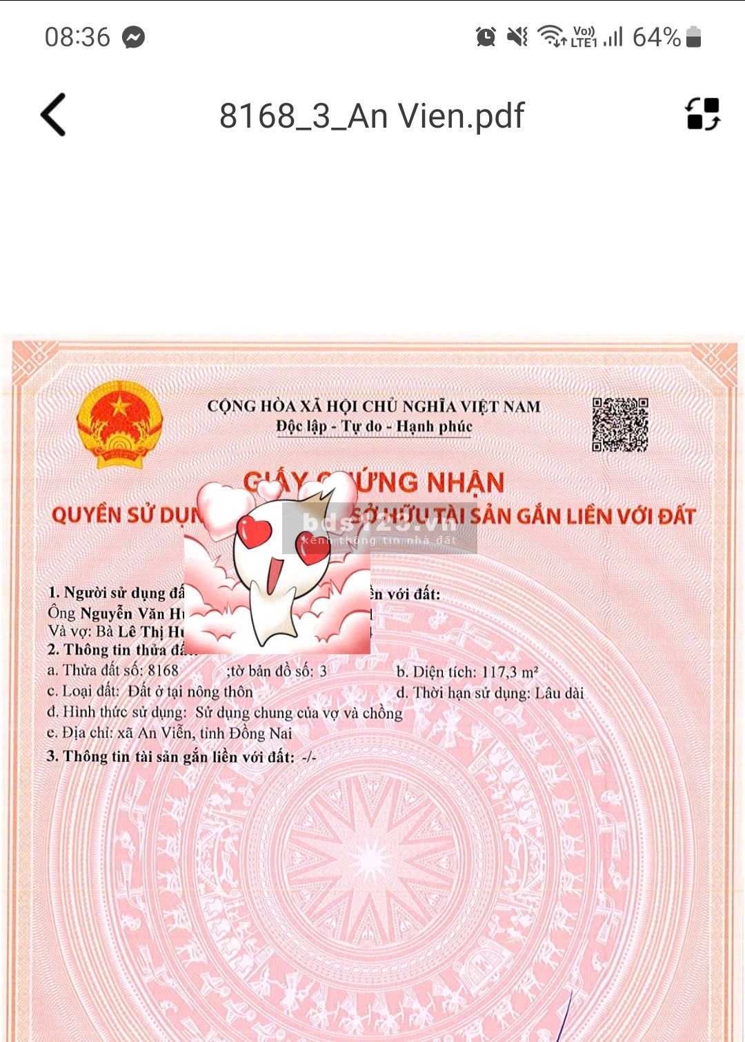 Bán đất an viễn gần kcn giang điền