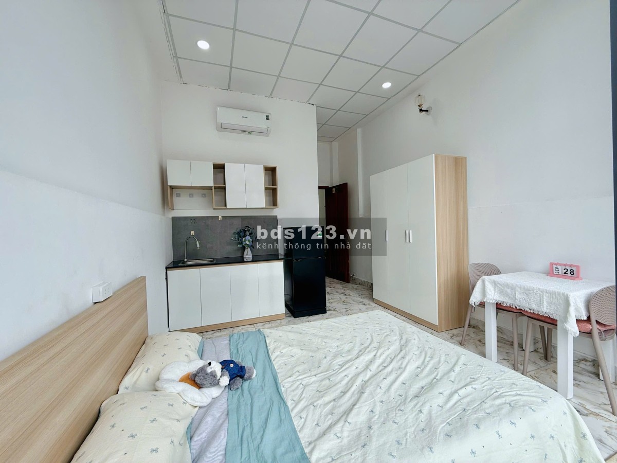 Trống lại siêu phẩm studio có ban công cửa sổ rộng tách bếp có ban công, cửa sổ rộng, decor siêu đẹp