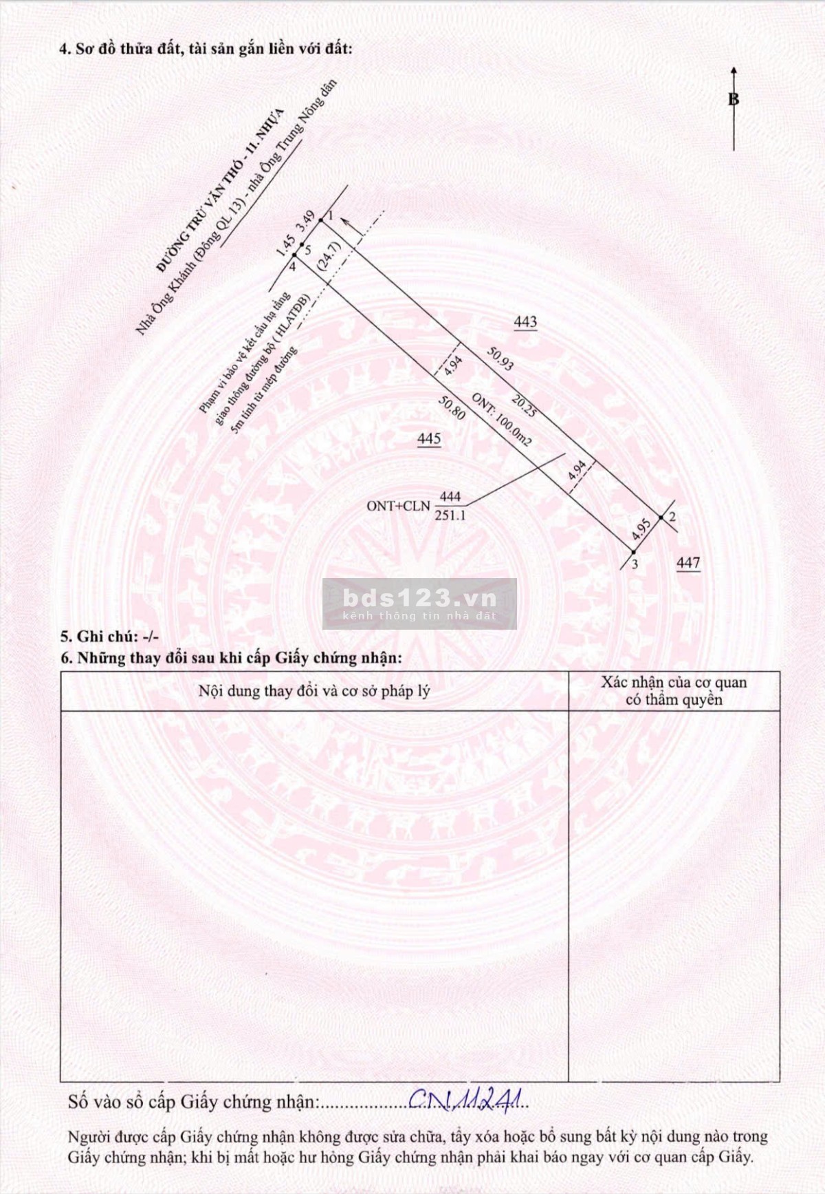Đất thổ cư có sẵn vườn bưởi – mặt tiền kinh doanh chỉ 950 triệu