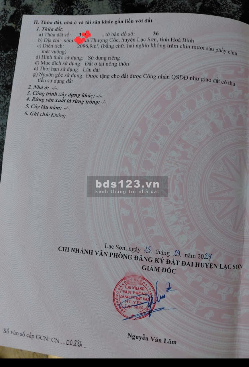 CẦN BÁN ĐẤT Ở TẠI NÔNG THÔN - HÒA BÌNH (cũ) - MẶT TIỀN…