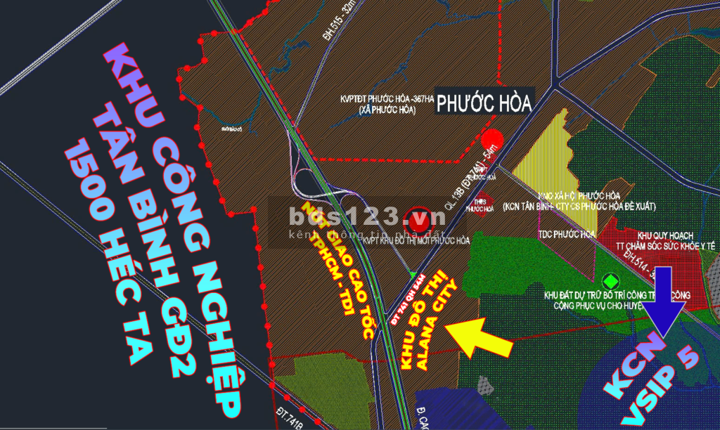 Bán đất nền Dự án Alana city sổ hồng trao tay - Đón đầu làn sóng công nghiệp Phú Giáo