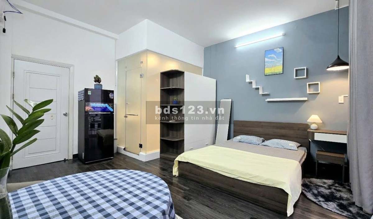 Cho thuê Studio 30m² full nội thất, ban công riêng, Huỳnh Văn…