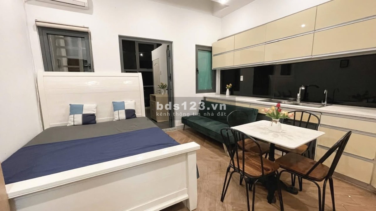 Studio ban công view chill, đầy đủ nội thất tại KDC Him Lam,…