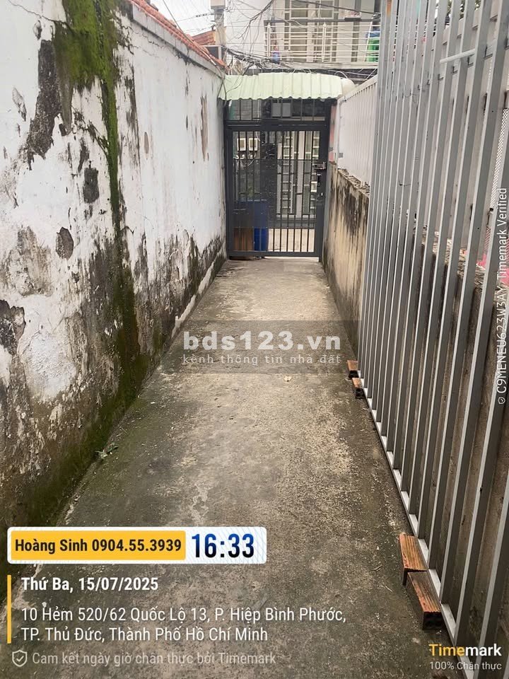 Phòng trọ 25m² có gác lửng, hẻm 520 QL13, Hiệp Bình Phước,…