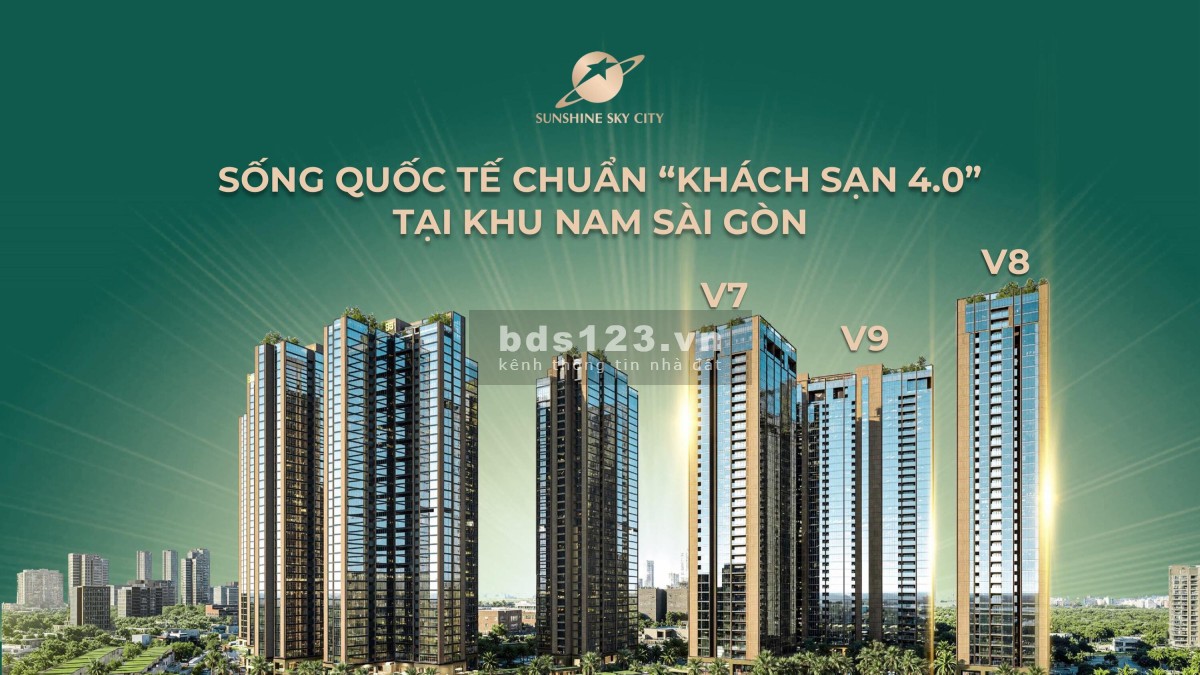 Rổ hàng V7 chủ đầu tư "Sunshine Sky City" Quận 7 view đẹp trả trước 20% giá từ 8 tỷ 010 all in