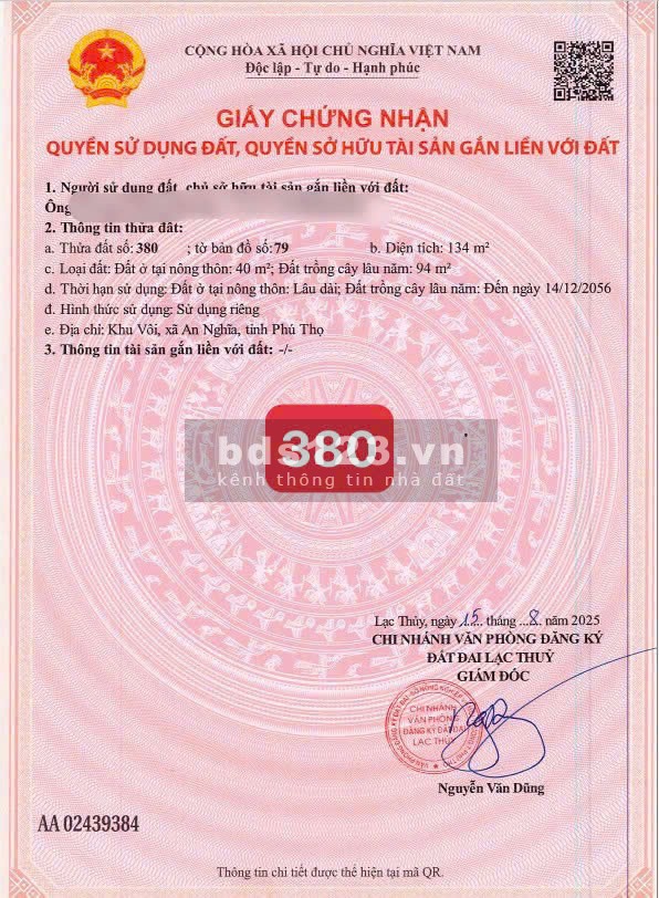 Bán đất Mặt Quốc lộ 21 – Ba Hàng Đồi, Lạc Thủy, Hòa Bình