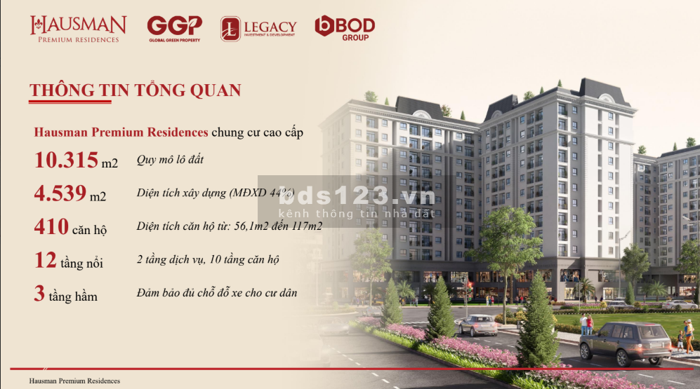 Căn hộ Hausman 2 ngủ+1 cao cấp, hướng ban công thoáng mát, view…