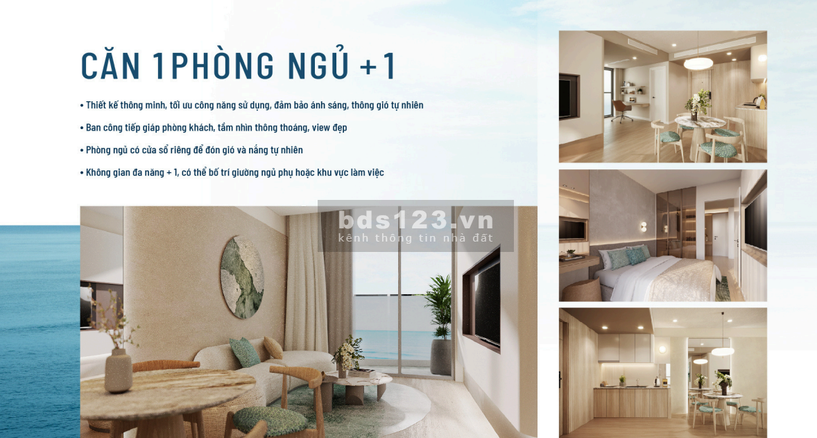 Căn hộ Meypearl Harmony Phú Quốc 1 ngủ+1, view ngoại khu hướng…