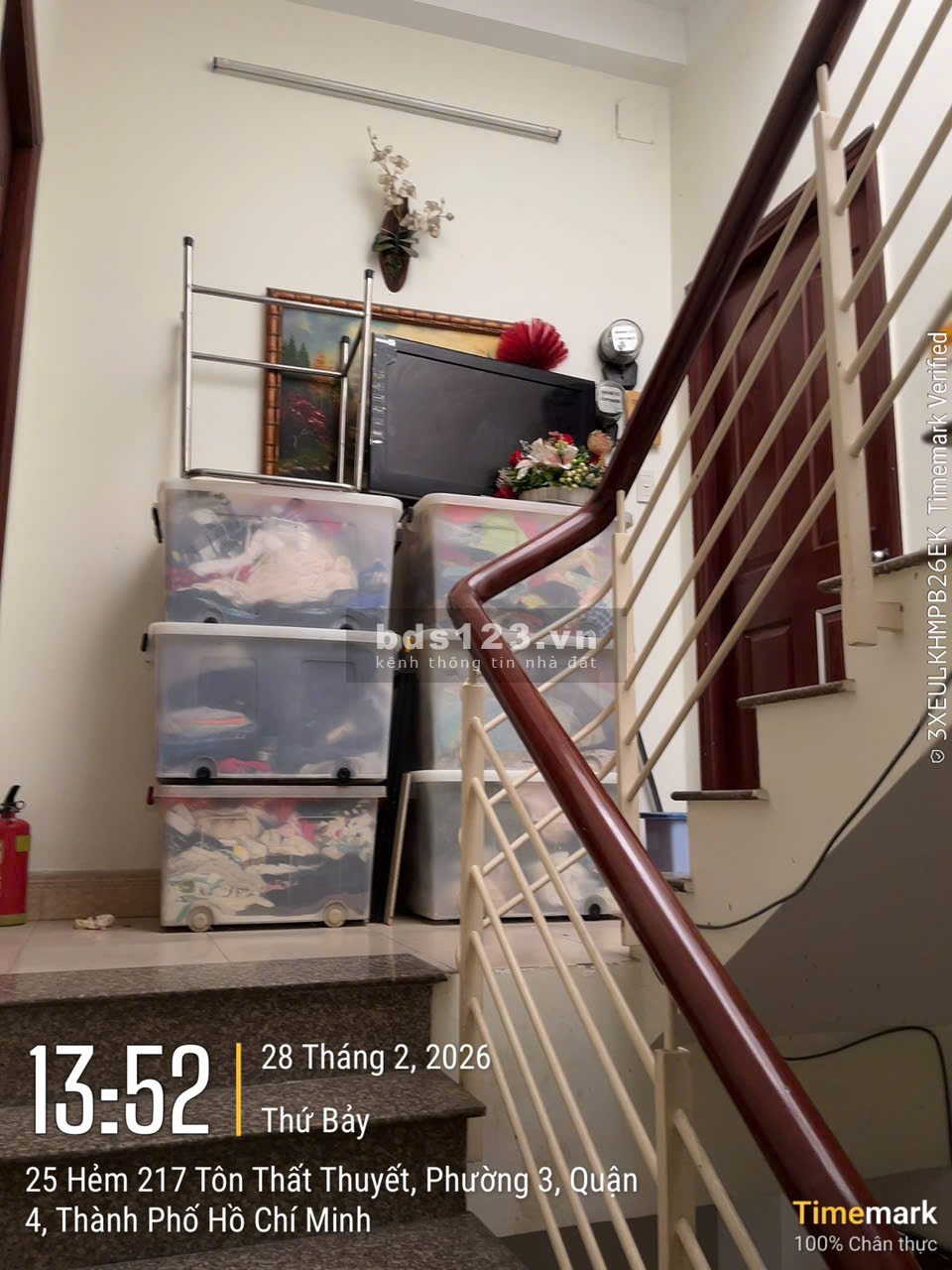 Bán nhà 73m2 Ngang 4m 2 lầu 217/5 Tôn Thất Thuyết P3 Q4 KDC HH