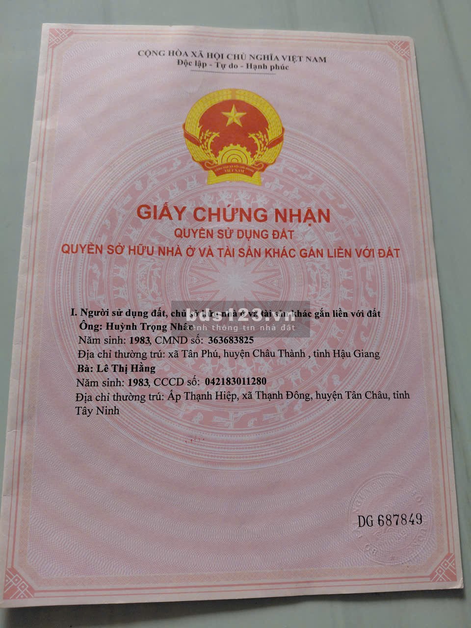 Bán Đất nền siêu hot tại Tổ 14, Thạnh Hiệp, Thị trấn Tân Châu, 635,7m2