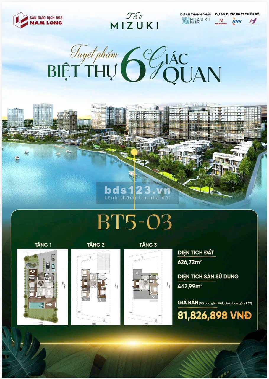 Biệt Thự Hạng Sang The Mizuki - Chiết Khấu Khủng 6.9 Tỷ -…