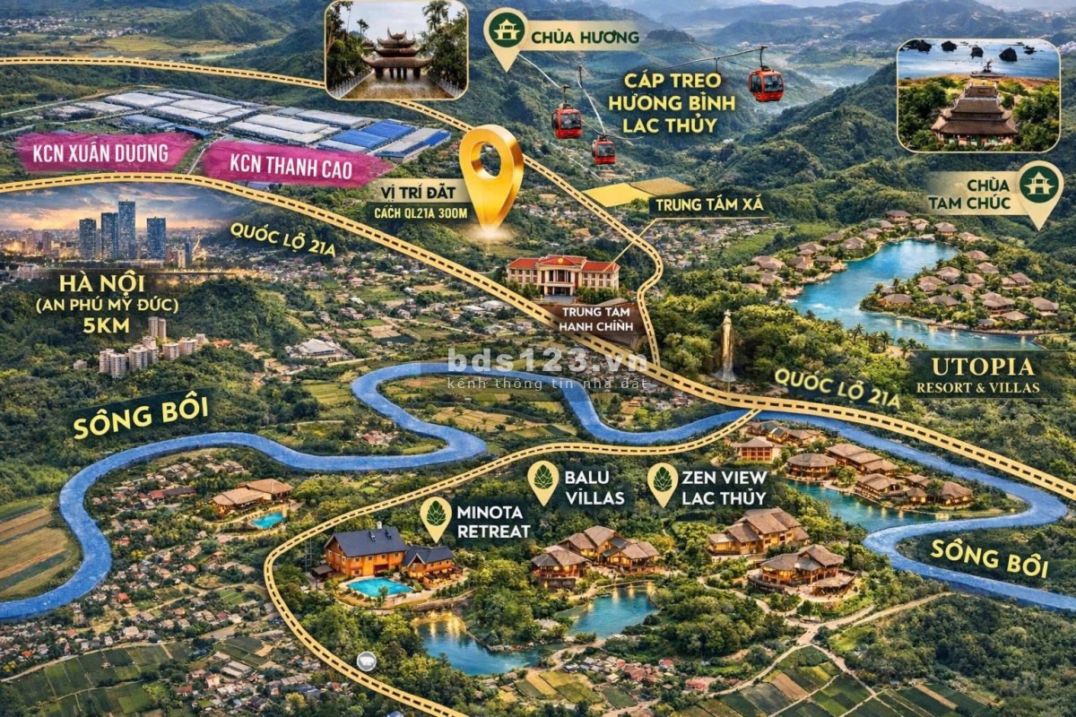 Đất Cao Dương, Lương Sơn Hòa Bình, cách HN 400m