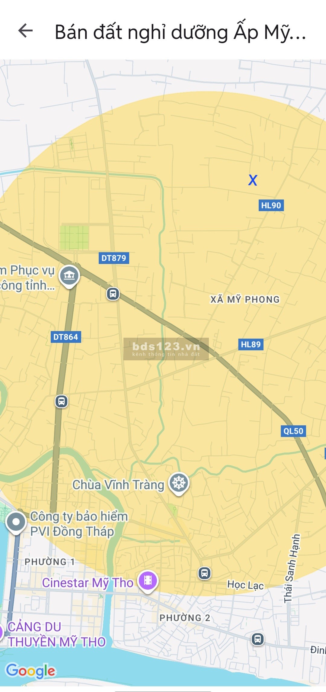 Bán đất chính chủ Mỹ Tho, Tiền Giang.