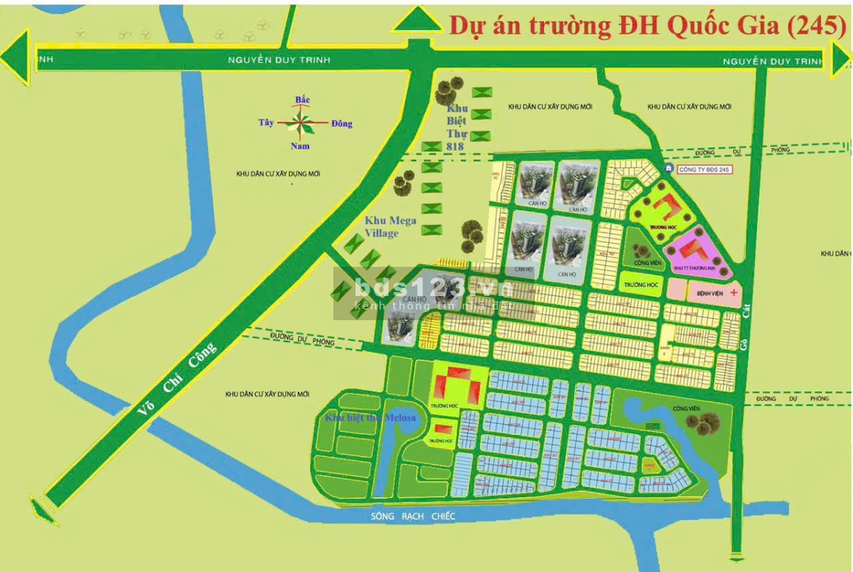 DỰ ÁN MỚI ĐẠI HỌC QUỐC GIA 245 VÕ CHÍ CÔNG Q9 GIÁ CỰC TỐT.