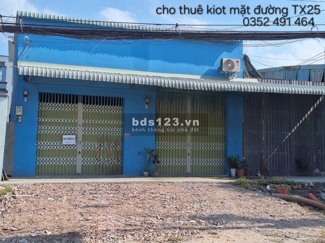 Chính chủ cho thuê kiot mặt đường Thạnh Xuân 25