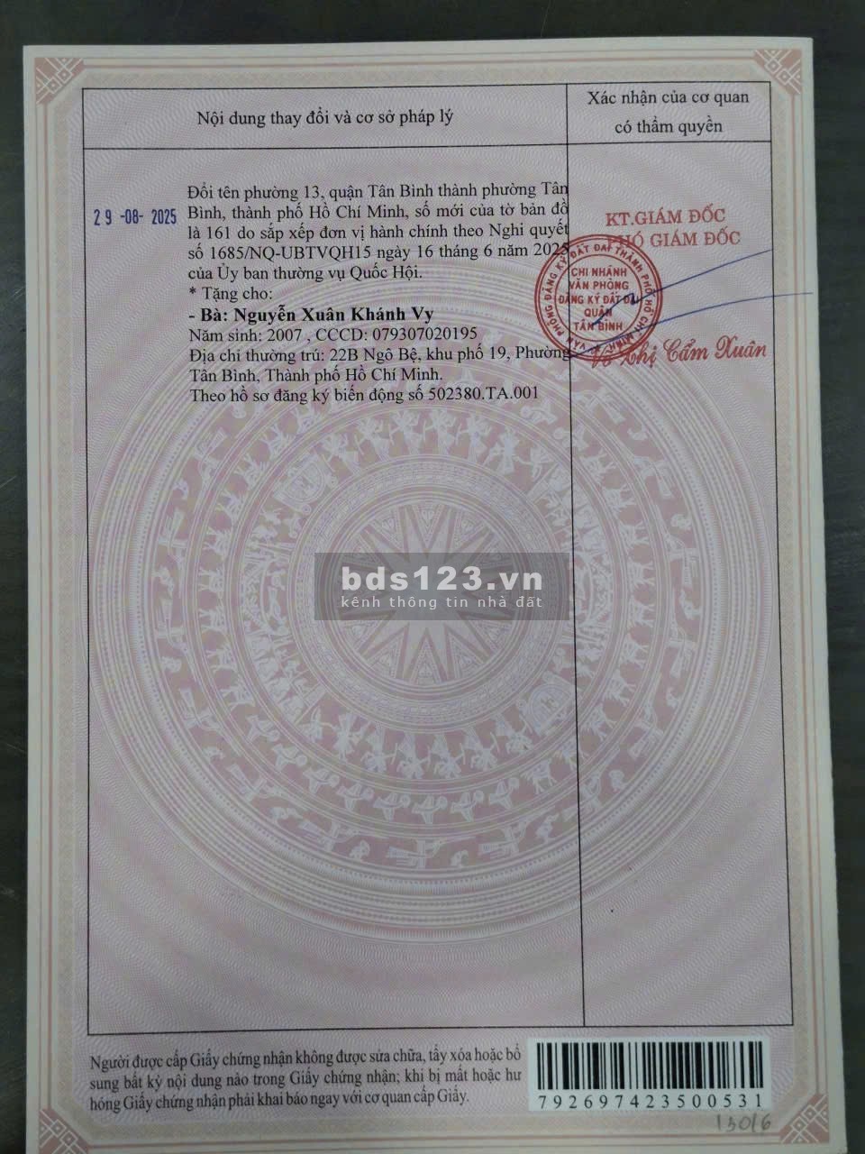 Bán nhà chính chủ số 22B đường Ngô Bệ, Phường Tân Bình TPHCM