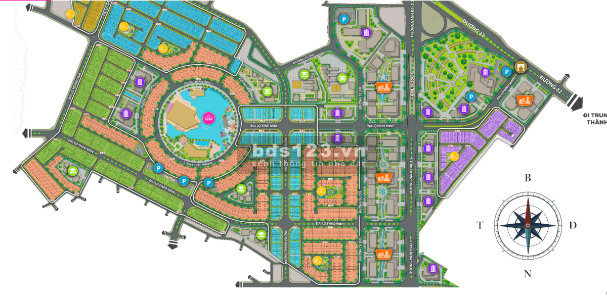 Chung cư The Flame Vine tọa lạc trong khu đô thị Kim Chung Di…