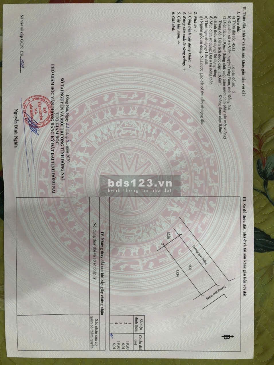 Đất nền Trang Bom- Đồng Nai - Đất Ấp 4 An Viễn Trảng Bom