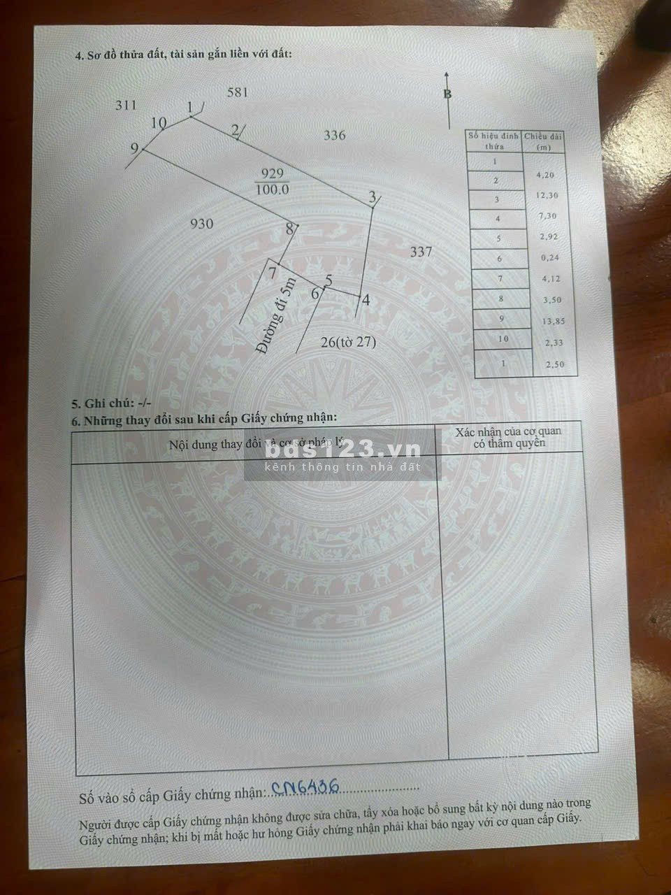 Bán đất Kiệt 92 Nguyễn Tất Thành – P Thanh Thuỷ ( Thủy…