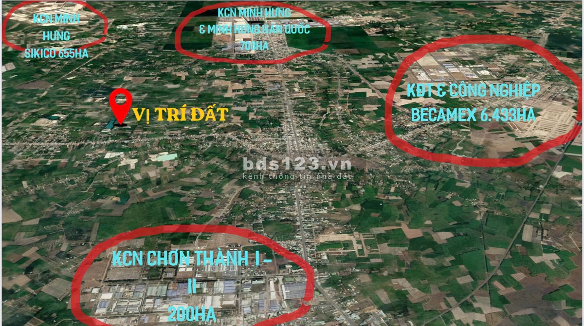 Cần bán lô đất ngay trung tâm Minh Long cách ngã tư Chơn Thành 2km
