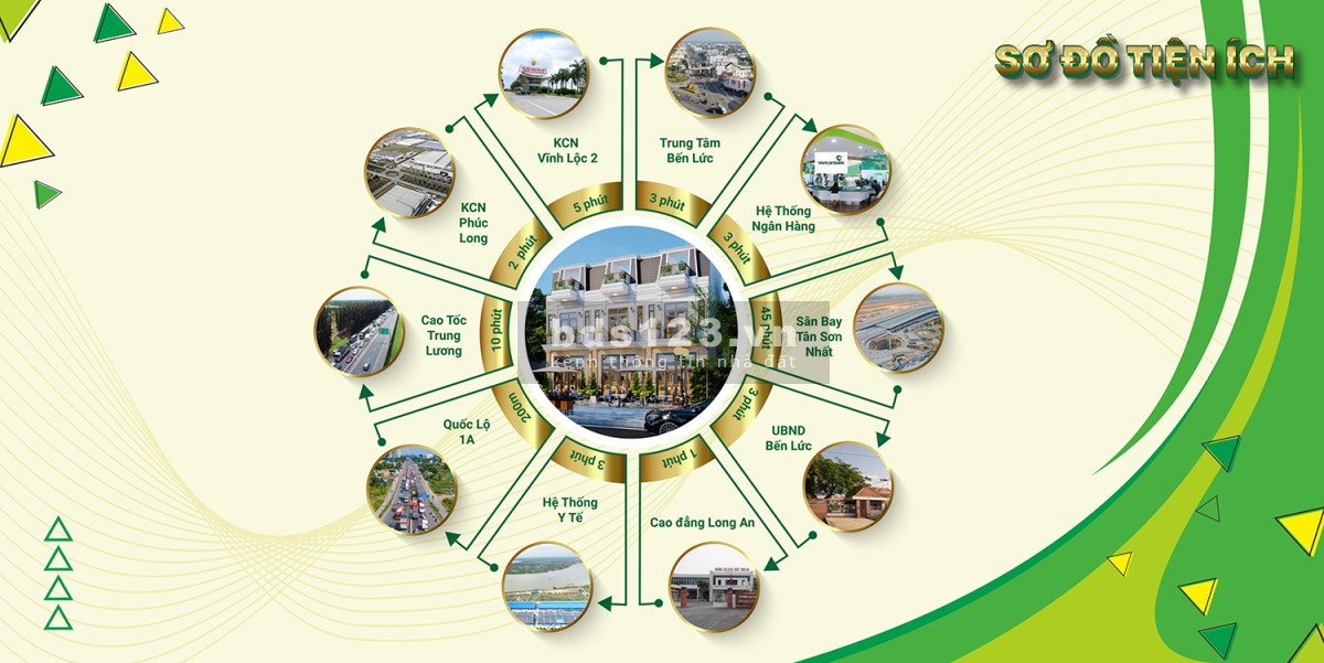 Nhà xây mới 2 tầng gần UBND xã Bến Lức , DT 100m2, nhận nhà ngay