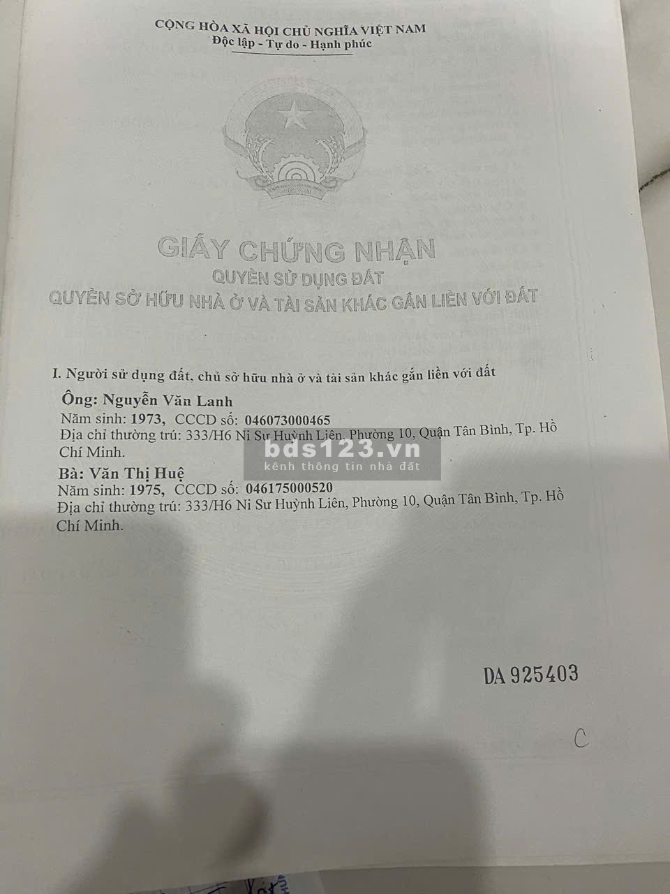 Bán nhà Đường Số 5 Bình Tân - 77,2m², 1 trệt 1 lửng, 1 lầu, 3PN