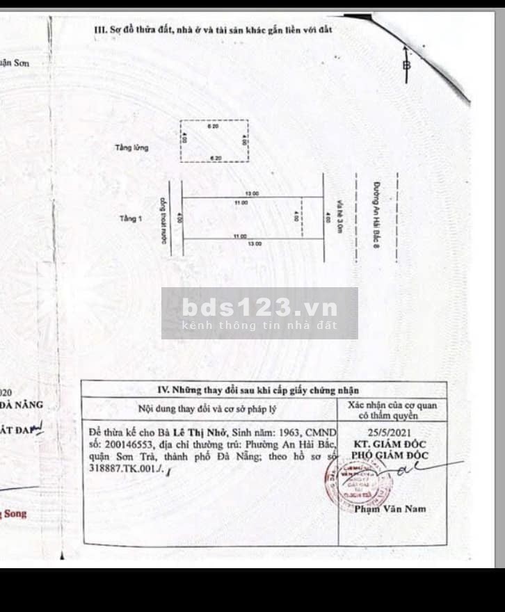 Mặt tiền An Hải Bắc 8 -Sơn Trà Đà Nẵng chưa đến 6 tỷ
